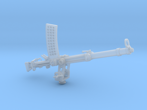 Becker 20mm Cannon 1917 (1:32) on a stand in Clear Ultra Fine Detail Plastic