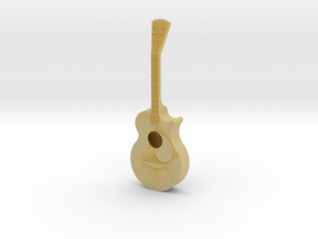 1/24 Scale Acoustic Guitar 2 in Tan Fine Detail Plastic