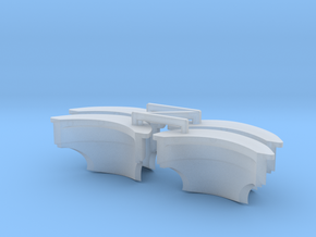 Castle-Type Pauldron Version 2 x4 in Tan Fine Detail Plastic