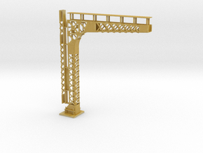 C&O Standard Cantilevered Signal Bridge in Tan Fine Detail Plastic