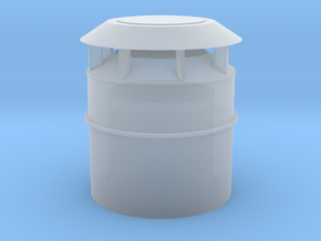 US Vent 20inch bucket 1-72scale in Clear Ultra Fine Detail Plastic
