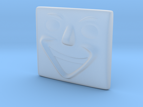 Laughing Face in Clear Ultra Fine Detail Plastic
