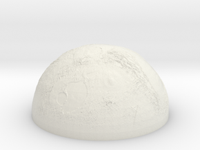 Planet (half sphere) in White Natural Versatile Plastic