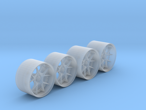 HyFo F40 Wheels in Clear Ultra Fine Detail Plastic