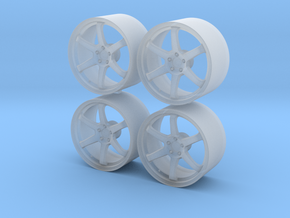 1/24 - 19'' RAYS Volk TE37SL, model wheel (female) in Clear Ultra Fine Detail Plastic