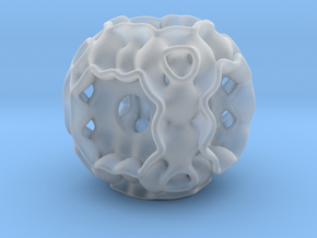 Sphere Cube Pendant in Clear Ultra Fine Detail Plastic