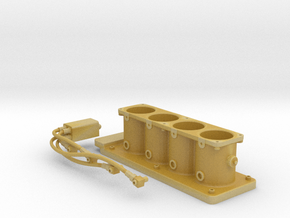 1:8 Crower fuel Injection with fuel lines in Tan Fine Detail Plastic