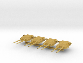1:700 H-39, H-40 or H-41 Turret Set of 4 in Tan Fine Detail Plastic