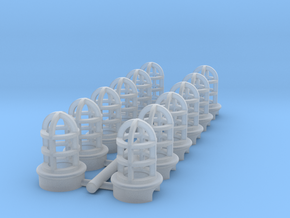 Industrial Cage Lights 1:24/G scale in Clear Ultra Fine Detail Plastic