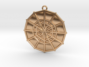 Rejection Emblem 04 Medallion (Sacred Geometry) in Polished Bronze