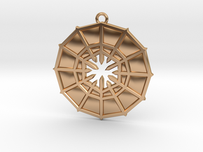 Rejection Emblem 05 Medallion (Sacred Geometry) in Polished Bronze