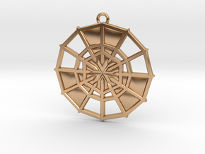 Rejection Emblem 09 Medallion (Sacred Geometry) in Polished Bronze