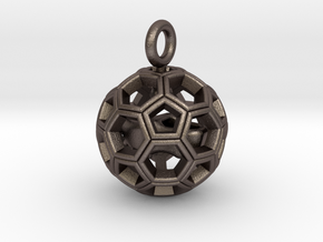 Soccer Ball with Dutch Soccer Shoe Inside in Polished Bronzed Silver Steel