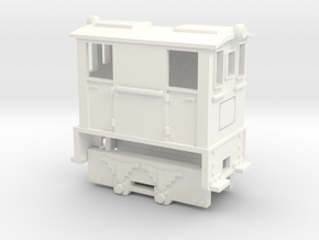 BoxCab loco 0n18  in White Processed Versatile Plastic