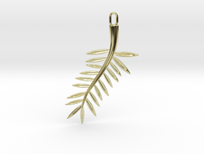 Palme d'or pendant in 18k Gold Plated Brass: Small