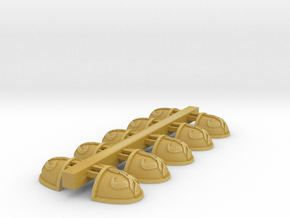 Mythosaur Shoulder pad x10 | Pad Series #5 | SM  in Tan Fine Detail Plastic