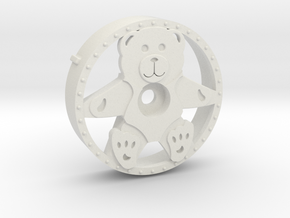 teddy_wheel in White Natural Versatile Plastic