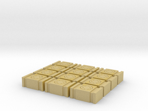 Set of 12 - Fuel Cell in Tan Fine Detail Plastic