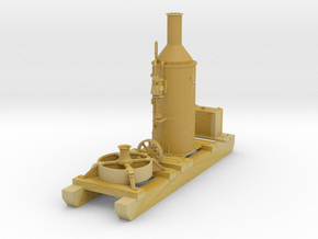 Single Spool Dolbeer Logging Engine with Skid in Tan Fine Detail Plastic: 1:48 - O