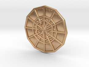Rejection Emblem CHARM 04 (Sacred Geometry) in Natural Bronze