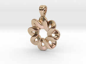 Flower knot in 9K Rose Gold 