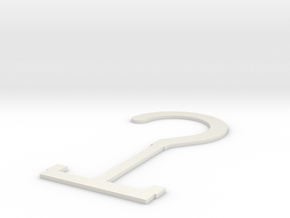 croc_hanger in White Natural Versatile Plastic