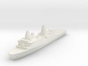 USS San Antonio Class in White Natural Versatile Plastic: 1:2400