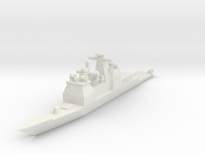 USS Bunker Hill CG-52 in White Natural Versatile Plastic: 1:2400