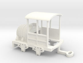 c. 1835 Mohawk & Hudson Railway Covered Tender in White Processed Versatile Plastic