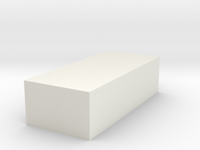 Box1 in White Natural Versatile Plastic