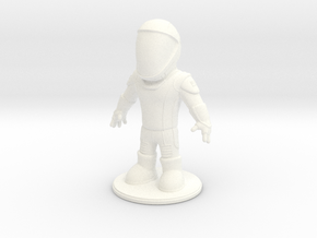 Starman Figurine in White Smooth Versatile Plastic: Small