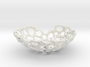 Bone Bowl 21cm in White Natural Versatile Plastic