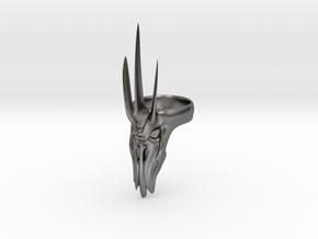 Sauron Ring - Size 6 in Polished Nickel Steel