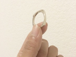 Zen Ring Size 10.5 in 14k White Gold