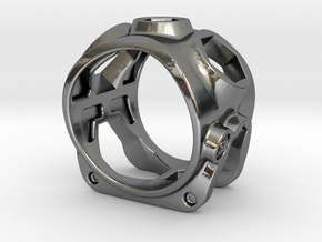 1086 ToolRing - size 12 (21,40mm) in Polished Silver