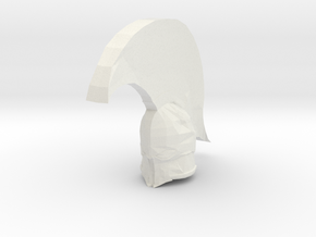Helm3" in White Natural Versatile Plastic