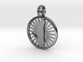 Brilliance Ashe Pendant in Polished Silver