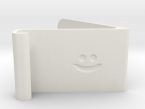 phone stand with smile  in White Natural Versatile Plastic