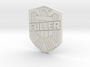 Fuller Badge in White Natural Versatile Plastic