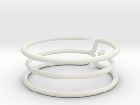 Prong Ring (repaired) in White Natural Versatile Plastic