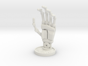 Sculpture Hand 100mm in White Natural Versatile Plastic