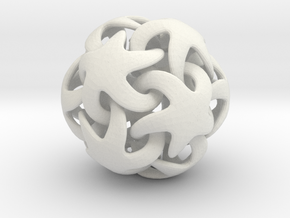 Just another starfish dodecahedron in White Natural Versatile Plastic