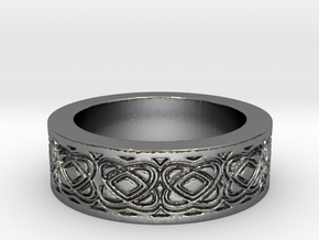 Celtic Design Ring Size 8 in Polished Silver