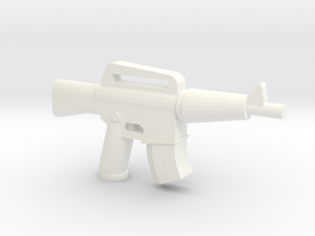 CAR-15 Extended Mag in White Processed Versatile Plastic
