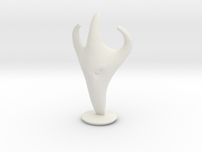 King Chess Piece in White Natural Versatile Plastic