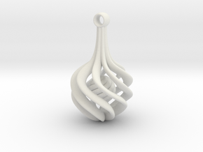 pendant spiral 2 in White Natural Versatile Plastic