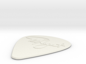 Ted Nugent Pick in White Natural Versatile Plastic