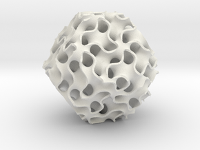 Schoen's Gyroid surface Ia3d  in White Natural Versatile Plastic