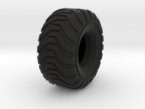 Industrial Style Floater Tire in Black Natural Versatile Plastic
