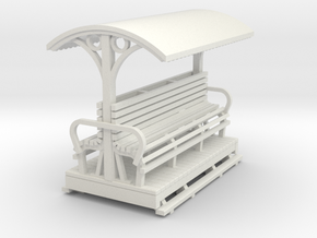 Sn2 Open Longitudinal seat coach  in White Natural Versatile Plastic